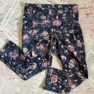 Lululemon floral workout leggings